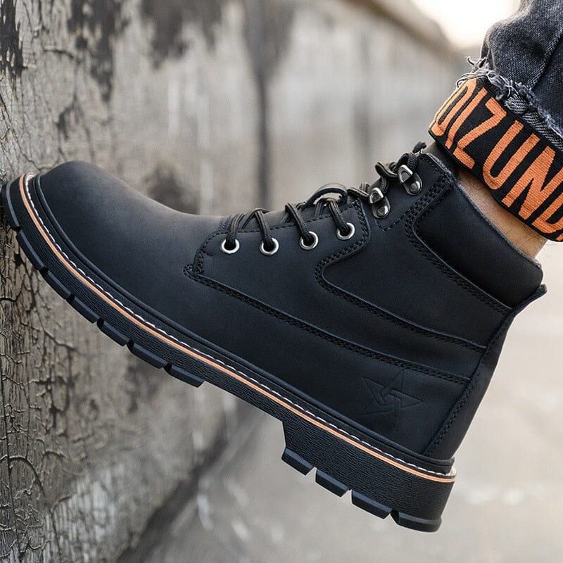 Coturno Masculino de Couro Germany