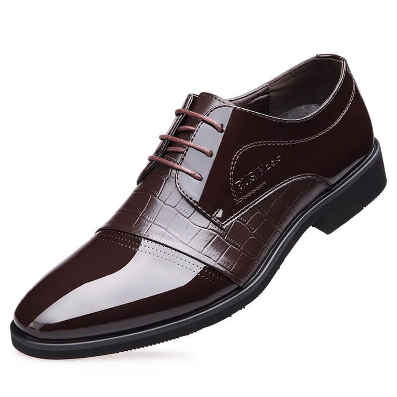 Sapato Social de Couro Brilhoso - Richard